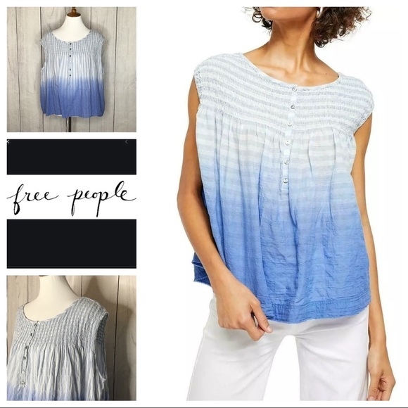 Free‎ People Little bit of Something ombré top - Picture 1 of 7